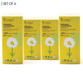 Teabox Organic Chamomile Green Tea (6 Units - 150 Teabags)