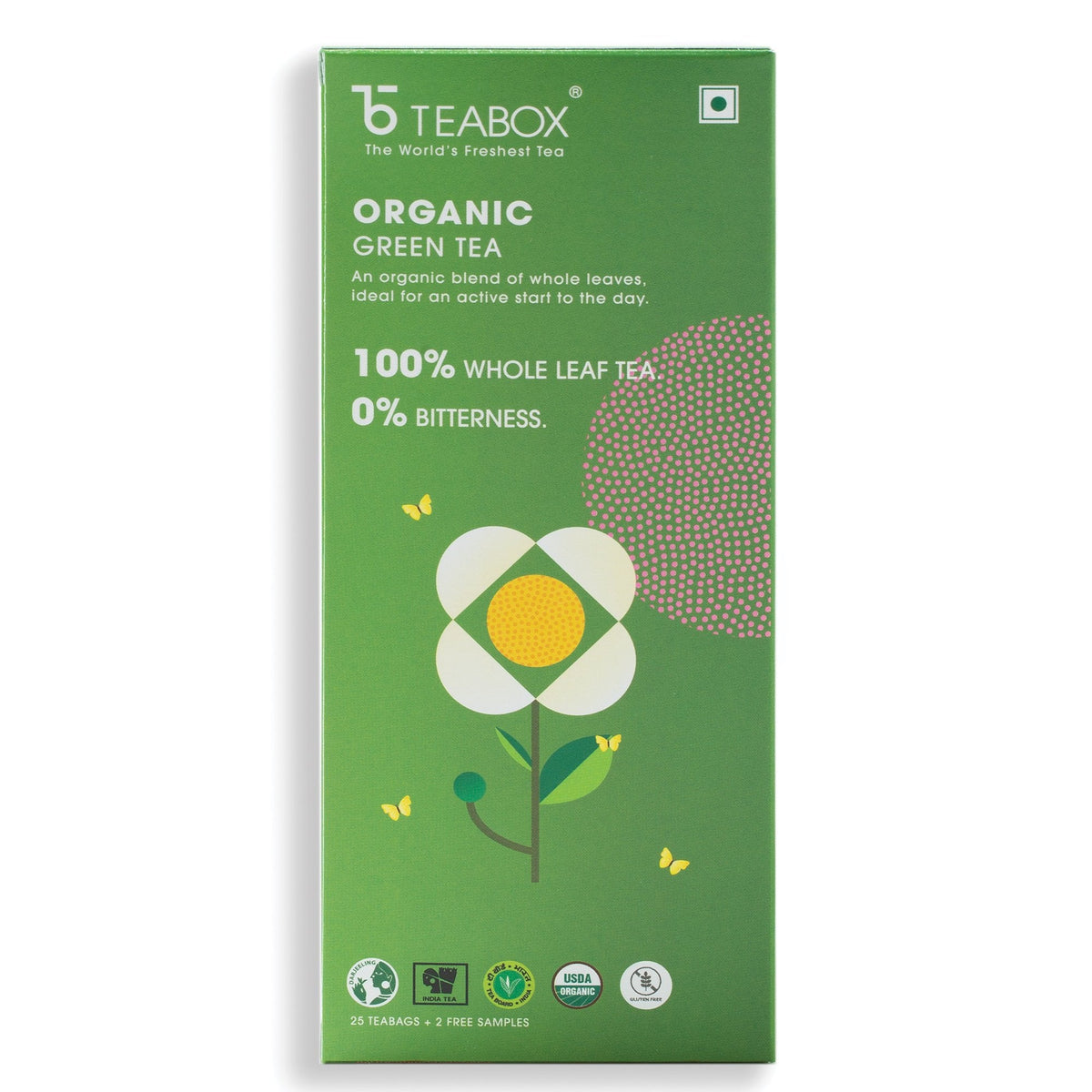 Teabox Organic Green Tea  (6 Units - 150 Teabags)
