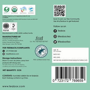 Teabox Organic Dandelion Green Tea  (6 Units - 150 Teabags)