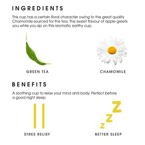 Teabox Organic Chamomile Green Tea (6 Units - 150 Teabags)