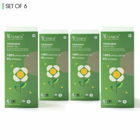 Teabox Organic Green Tea  (6 Units - 150 Teabags)